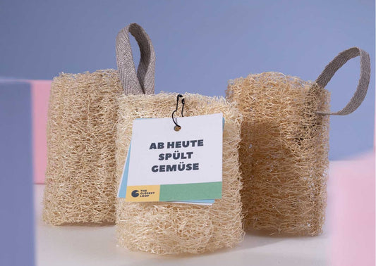 Nachhaltige Schwämme aus Luffa aus Anbau in Europa